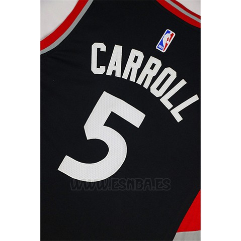 Camiseta Toronto Raptors DeMarre Carroll #5 Negro